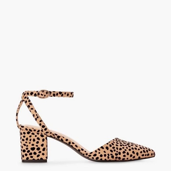 Justfab Dixie Ankle Strap Pump Cheetah - Picture 2 of 7